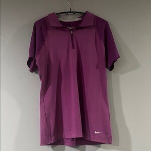 Nike Women's Magenta Polo Shirt Size Medium